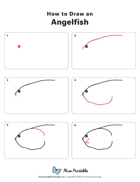 Learn How To Draw An Angelfish Step By Step Download A Printable
