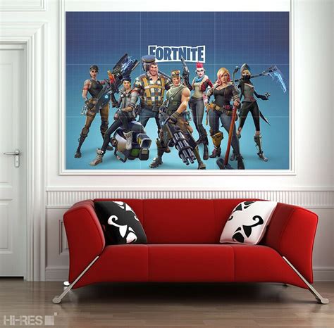 Fortnite Poster On Photo Paper Battle Royale Game Wall Decals Decor Art