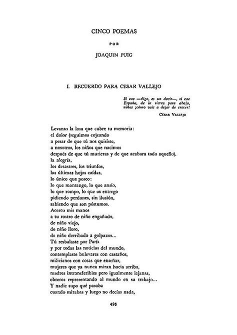 Cinco poemas por Joaquín Puig Biblioteca Virtual Miguel de Cervantes
