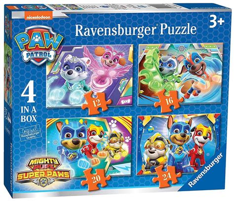 Ravensburger Paw Patrol Mighty Pups 4 In A Box Jigsaw Puzzles Jigsaw