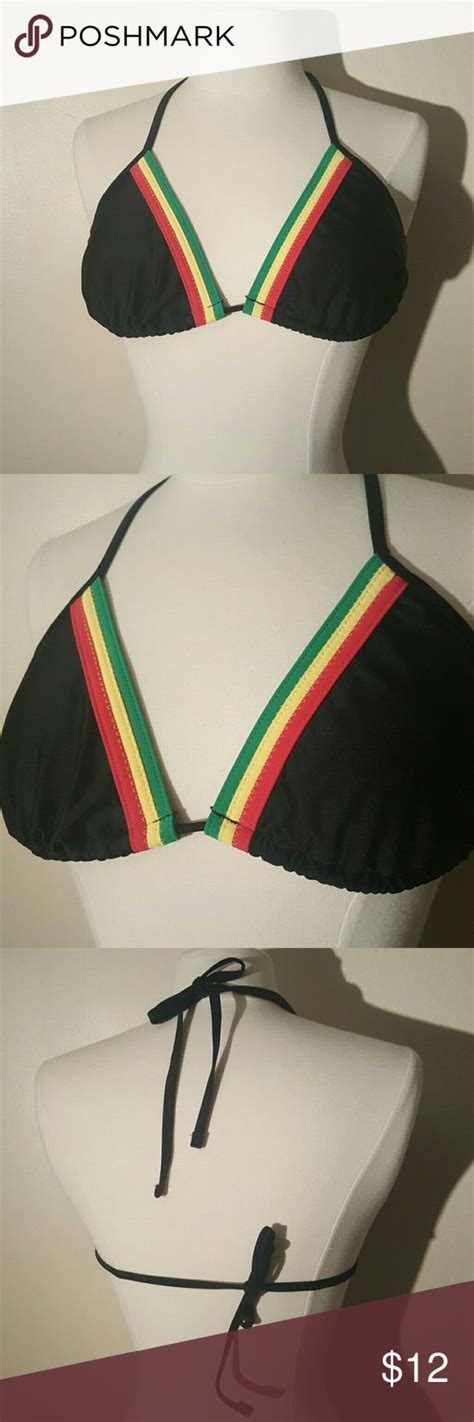 Jamaican Rastafian Bikini Top Bikinis Bikini Tops Fashion