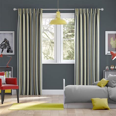 High quality fabrics and service guaranteed. Twill Stripe Linen Gold Shadow Curtains