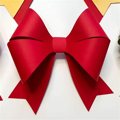 Paper Holiday Bow Diy Christmas Ornaments Svg Cut Files Cricut
