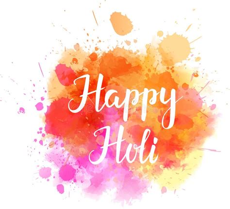 Colorful Holi Festival Background Stock Vector Illustration Of