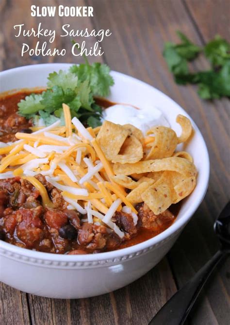 Maybe you would like to learn more about one of these? Healthy Slow Cooker Turkey Poblano Chili Recipe