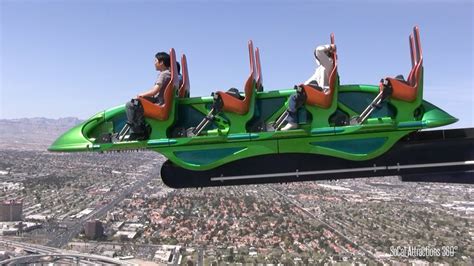Hd Full Stratosphere Tower Tour 4 Rides Highest T Doovi