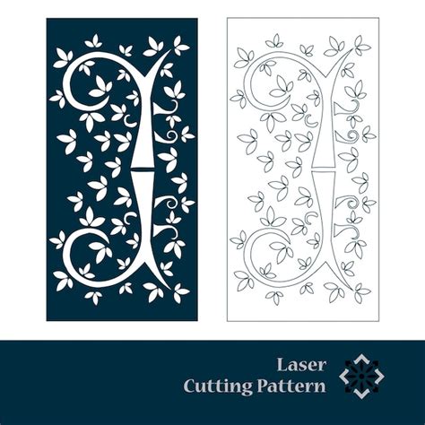 Premium Vector Laser Cutting Pattern Design