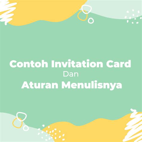 Contoh Formal Invitation Letter - Formal Letter