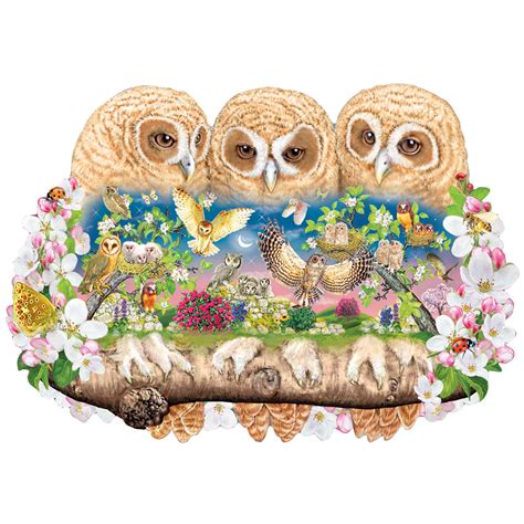 5.0 out of 5 stars 6. Owlets In the Moonlight 750 Piece Shaped Jigsaw Puzzle ...