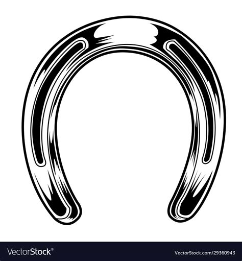 Good Luck Lucky Horseshoe Royalty Free Vector Image