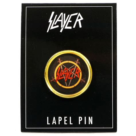 Slayer Circle Logo Lapel Pin Merch2rock Alternative Clothing