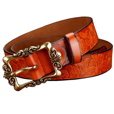Womens Leather Belt And Buckle Iucn Water