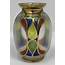 Bohemian Art Glass Polychrome Enameled Vase Ca 1900 