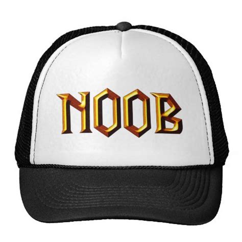 Noob Trucker Hat Zazzle