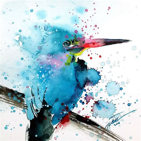 Colorful Splashed Watercolor Animals Paintings – Fubiz Media