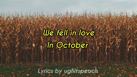 We fell in love in October - Girl in red (Lyrics) - YouTube