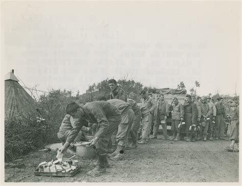 Fifth Army Servicemen In Mess Line Near Castelluccio Italy On 28