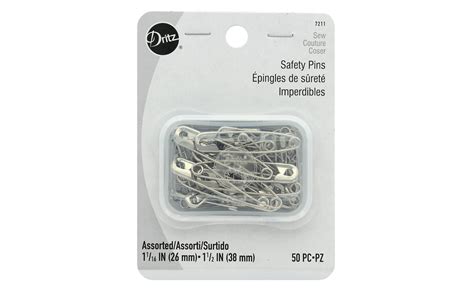 Dritz Safety Pins Nickel Assorted 50pc Michaels