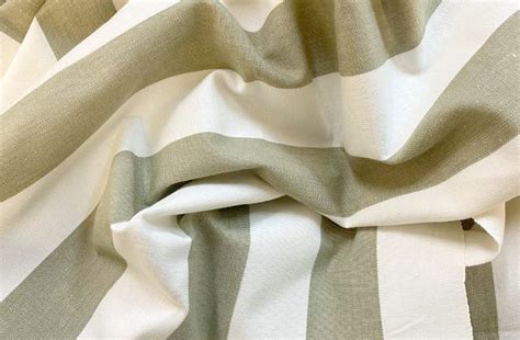 Light Beige And White Stripe Fabric Stripe Cotton Curtain Upholstery