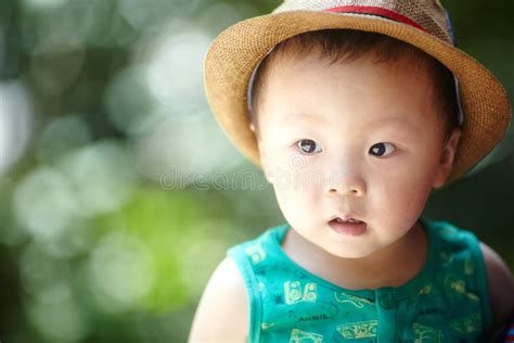 Baby Boy In Summer Stock Image Image Of Happiness Holding 56882269