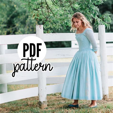 Cinderella Maid Dress Costume PATTERN PDF Printable Bella Mae S