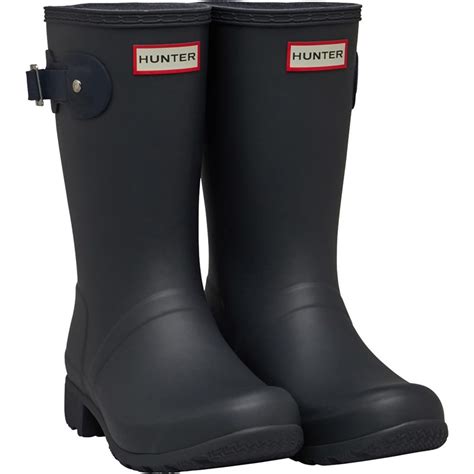 Buy Hunter Original Womens Tour Short Wellington Boots Dark Slatenavy