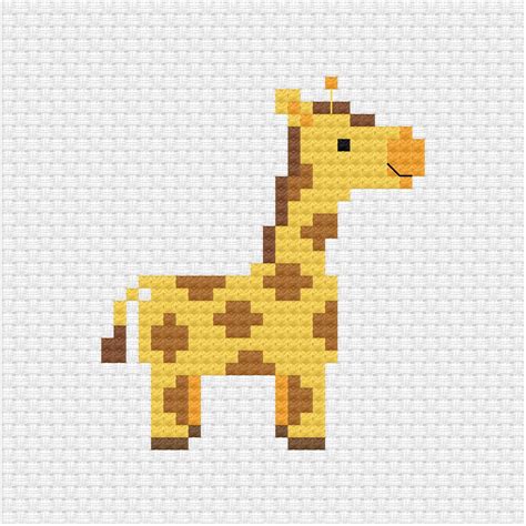 Creating A Giraffe Cross Stitch Pattern Вышитые крестиком открытки