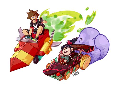 Candyrace By Kingdombladedeviantart Wreck It Ralph X Kingdom Hearts