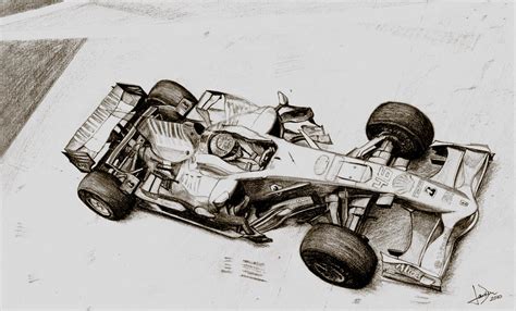 Formula 1 Drawing By Xcaped On Deviantart
