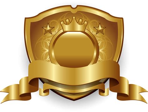 Golden Badge Template Png Clipart Picture Escudos Vector Insignias Images