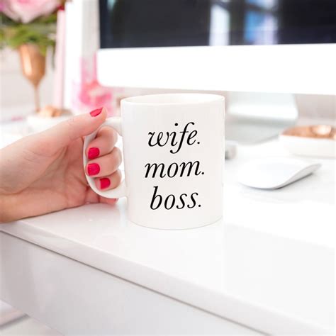 Wife Mom Boss Mug Mom Mug Boss Mug Wife Mug Coffee Mug Etsy