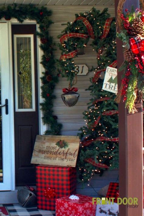 Farmhouse Christmas Front Door Decorating Video Country Door Blog