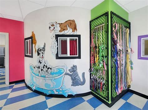 Dog grooming includes clipping, trimming, bath, dry, claw clipping, ear cleaning/plucking. 22 Exceptional Dogs Grooming Design Salon Ideas - meowlogy