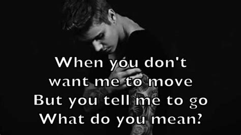 Justin Bieber What Do U Mean Lyrics Justinbieberjulllb