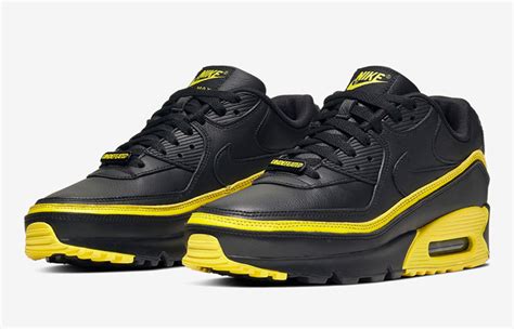 Undefeated Nike Air Max 90 Black Yellow Cj7197 001 Where To Buy