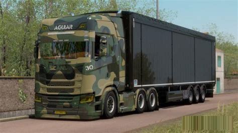 Camouflaged Skin For Scania S Ets2 Euro Truck Simulator 2 Mods