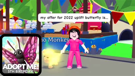 My Offer For 2022 Uplift Butterfly🐏😋 Happy Birthday Adopt Me Youtube