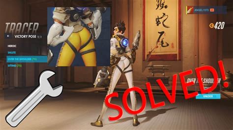 How To Get Tracer S Over The Shoulder Pose Back Into Your Game Overwatch Controversy Solved