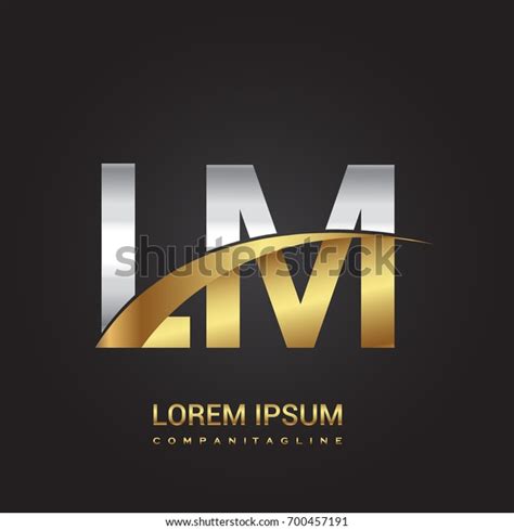 Initial Letter Lm Logotype Company Name Stock Vector Royalty Free
