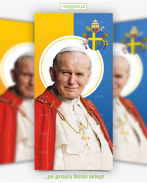 Jan paweł ii zmarł 2 kwietnia 2005 r. Baner religijny Święty Jan Paweł II 09 - Religijnie.pl