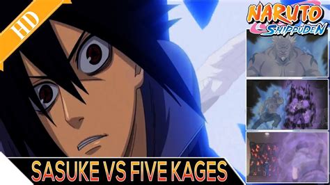 Sasuke Vs 5 Kage Full Fight English Subbed Youtube