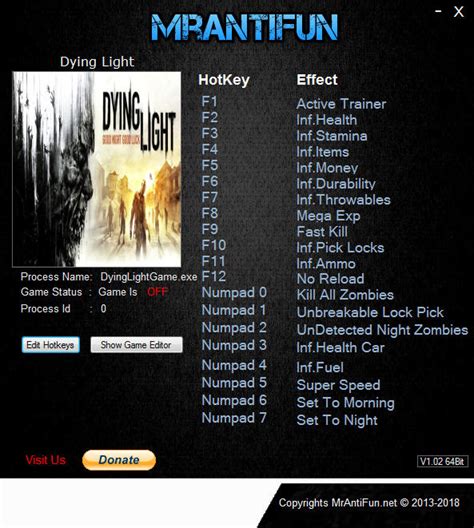 Trainer +19 {mrantifun / wemod}. Dying Light: Trainer +19 v1.17.0 {MrAntiFun} download free - VGTrainers.com