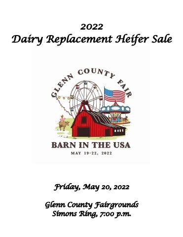 Dairy Replacement Heifer Sale Book