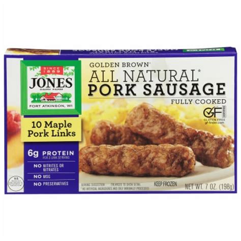 Jones Dairy Farm Golden Brown All Natural Maple Pork Sausage Links