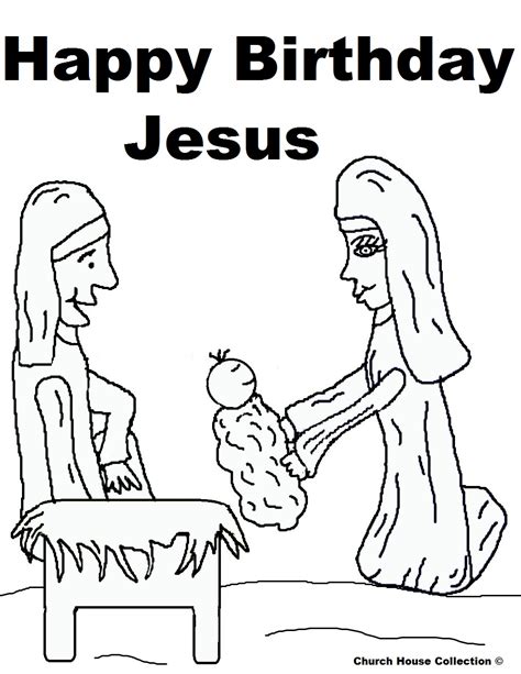 Categories christmas ideas, free christian coloring pages for kids. Happy Birthday Jesus Coloring Pages
