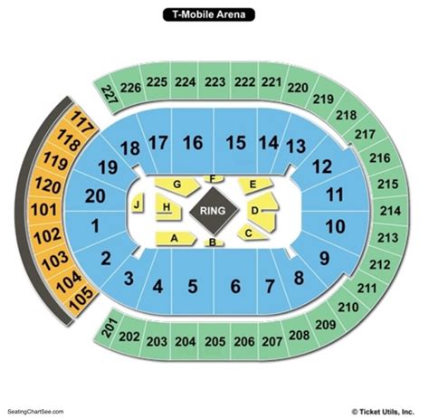 T Mobile Arena Seating Chart Seating Charts And Tickets