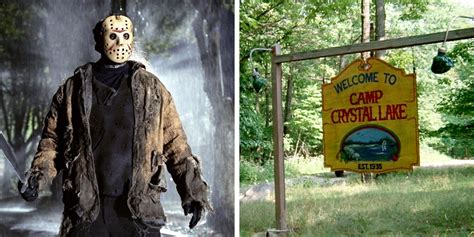 Large Jason Voorhees Friday The 13th Camp Crystal Lake Sign Halloween