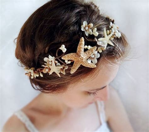 Seashell Headpiece Bridal Headband Beach Wedding Starfish Head Piece