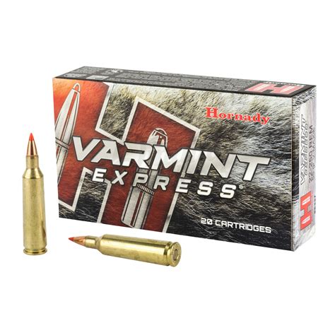 Hornady Varmint Express 22 250 Remington 55 Grain V Max 20 Rounds