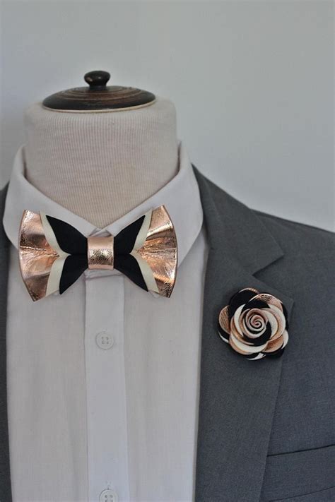 Ronda 763 swiss quartz movement strap: Rose Gold and navy blue suede genuine leather bow tie for ...